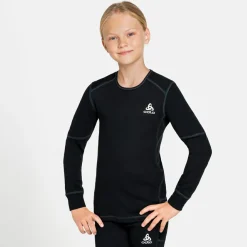 Odlo - Kid's Base Layer Top Crew Neck L/S Active X-Warm - Kunstfaserunterwäsche Black Clearance