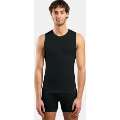 Odlo Trekkingbekleidung|Unterwäsche-- Performance X-Light Top Crew Neck Singlet - Kunstfaserunterwäsche Black