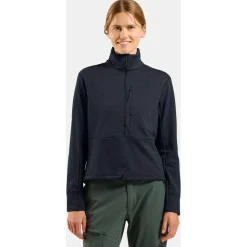 Odlo Fitnessbekleidung|Skibekleidung-- Women's Mid Layer 1/2 Zip Grid Fleece - Fleecejacke