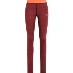Odlo - Women's Natural Performance Wool 130 Base Layer Tights - Merinounterwäsche Spiced Apple Melange / Live Wire Hot