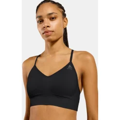 - Woen' eae ow Padded port Bra - port-BH < Odlo Best
