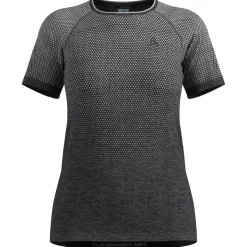 Odlo Laufbekleidung|Shirts, Hemden & Longsleeves-- Women's T-Shirt S/S Crew Neck Essential Seamless - Funktionsshirt Stone Grey Melange