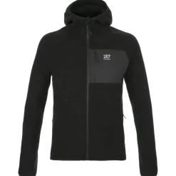2117 of Sweden Skibekleidung|Wanderbekleidung-- Skord Pile Hoodie - Fleecejacke Black