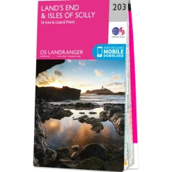 Ordnance Survey Wanderkarten-- Land's End Isles Of Scilly - Wanderkarte Auflage 2020