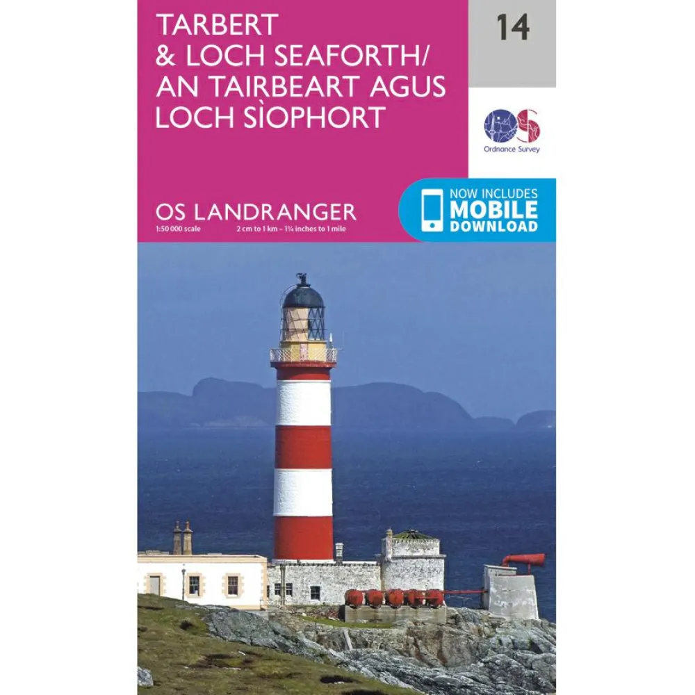 Ordnance Survey - Tarbert / Loch Seaforth L014 - Wanderkarte Ausgabe 2016 New