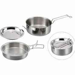 Origin Outdoors - Edelstahlkochset snap-Pack - Topf Stainless Steel Discount