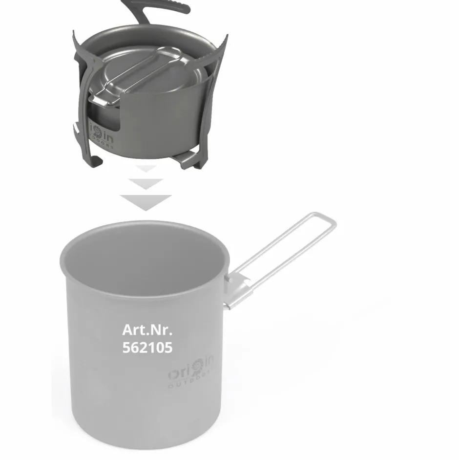 Origin Outdoors Outdoor-Küche|Campingkocher-- Titan Kocher Combo - Trockenbrennstoffkocher