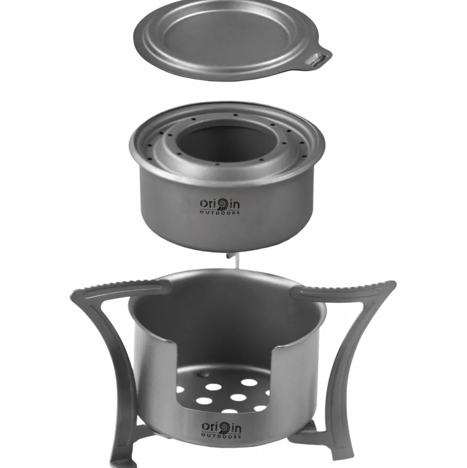Origin Outdoors Outdoor-Küche|Campingkocher-- Titan Kocher Combo - Trockenbrennstoffkocher