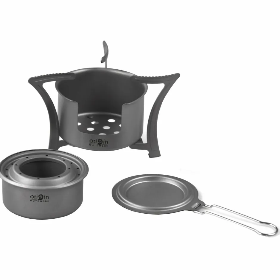 Origin Outdoors Outdoor-Küche|Campingkocher-- Titan Kocher Combo - Trockenbrennstoffkocher