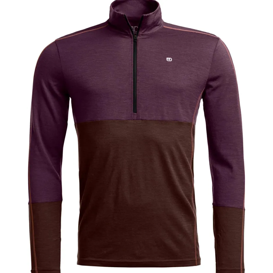 Ortovox Hochtourenbekleidung|Merinounterwäsche-- 185 Rock'N'Wool Zip Neck - Merinounterwäsche
