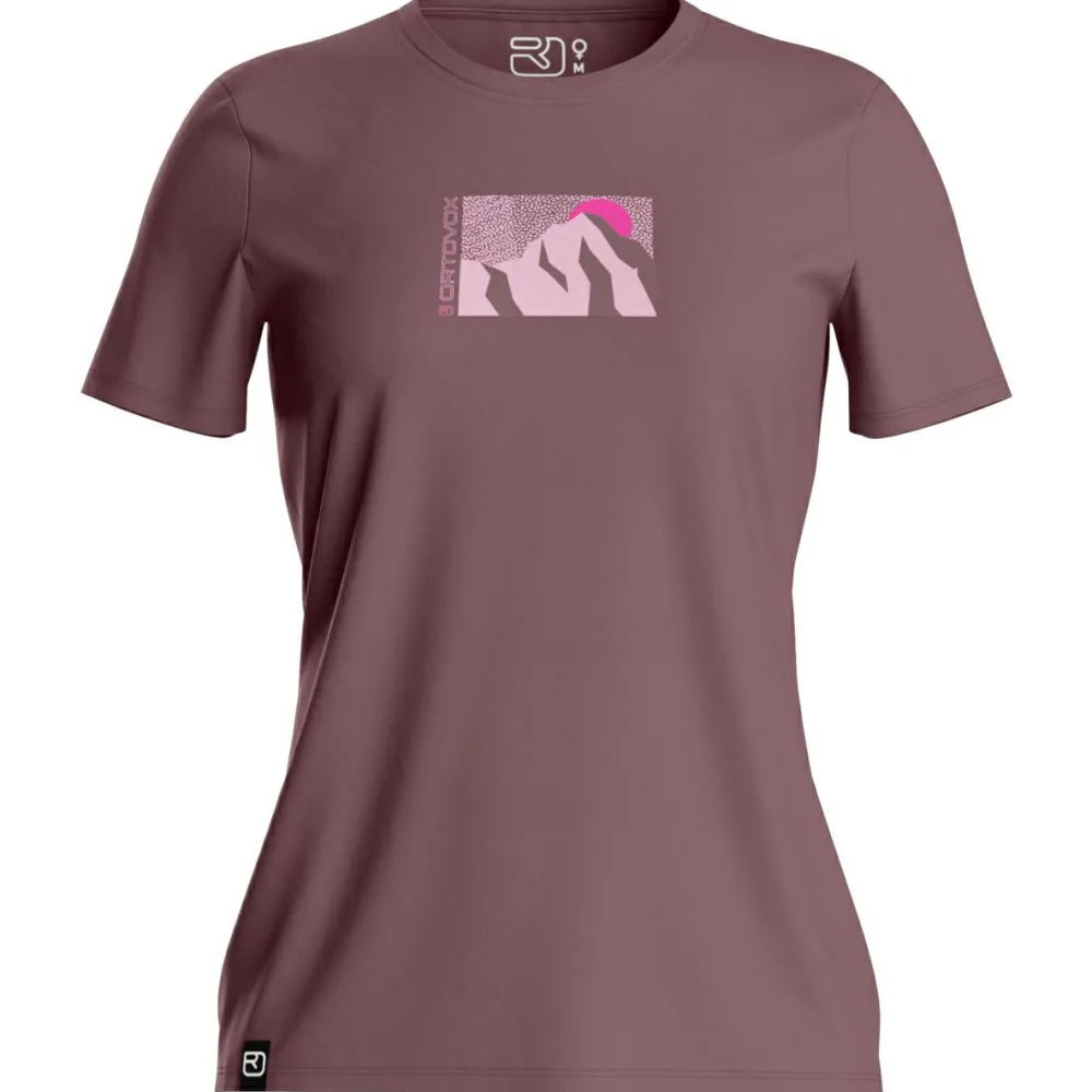 Ortovox - Women's 120 Cool Tec Mountain Sun T-Shirt - Merinoshirt Hot