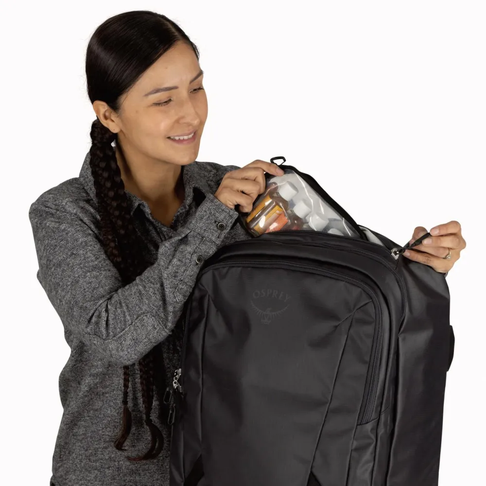 Osprey - Transporter Wheeled Carry-On 38 - Reisetasche Raven Black / Black Outlet