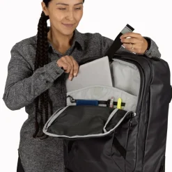 Osprey - Transporter Wheeled Carry-On 38 - Reisetasche Raven Black / Black Outlet