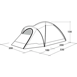 Outwell - Cloud 3 - 3-Personen Zelt Green Best