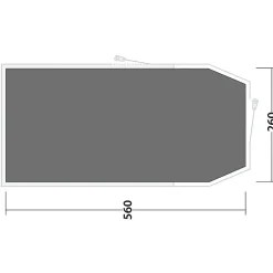 Outwell Zelte-- Footprint Rockwell 4 - Zeltunterlage Black & Grey