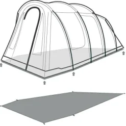 Outwell Zelte-- Footprint Rockwell 4 - Zeltunterlage Black & Grey