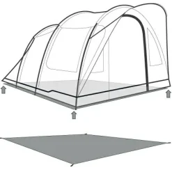 Outwell Zelte-- Footprint Sky 5 - Zeltunterlage Black & Grey