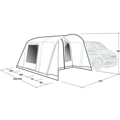 Outwell Zelte-- Talladega Air - Busvorzelt Grey