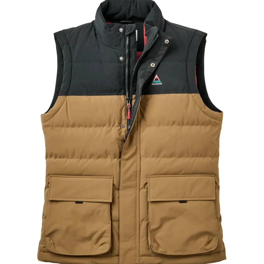 Passenger - Baltic Recycled Insulated Vest - Winterweste Caramel / Black Online