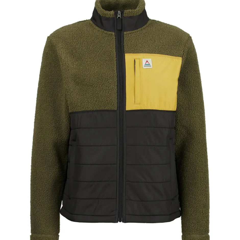 Passenger Alltagsbekleidung|Jacken-- Born Explorer Recycled Polar-Lined Sherpa Fleece - Fleecejacke