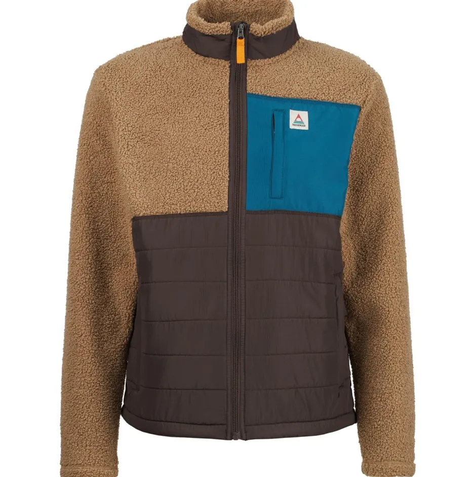 Passenger Alltagsbekleidung|Jacken-- Born Explorer Recycled Polar-Lined Sherpa Fleece - Fleecejacke