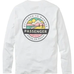Passenger Alltagsbekleidung|Shirts, Hemden & Longsleeves-- Odyssey Recycled Cotton L/S T-Shirt - Longsleeve White