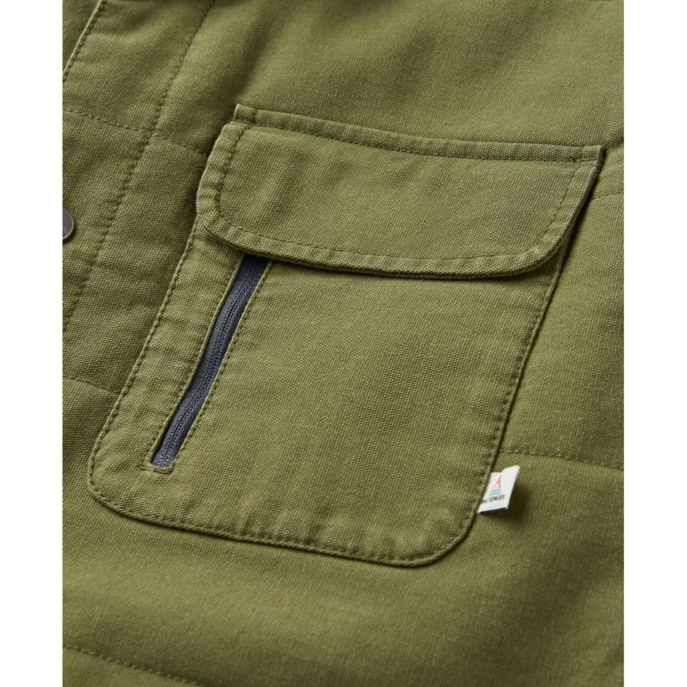 Passenger - Taranaki Canvas Quilted Overshirt - Hemd New