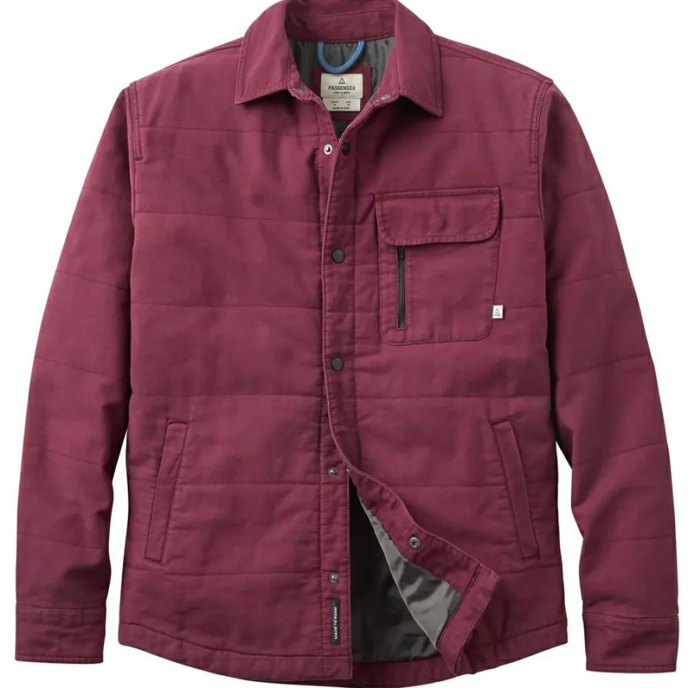 Passenger - Taranaki Canvas Quilted Overshirt - Hemd New