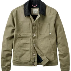 Passenger Freizeitjacken|Alltagsbekleidung-- Vantage Lined Organic Cotton Canvas Jacket - Freizeitjacke Dusty Olive