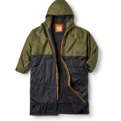 Passenger - Waves Recycled Sherpa Lined Changing Robe - Surf Poncho Fig / Heritage Yellow Best