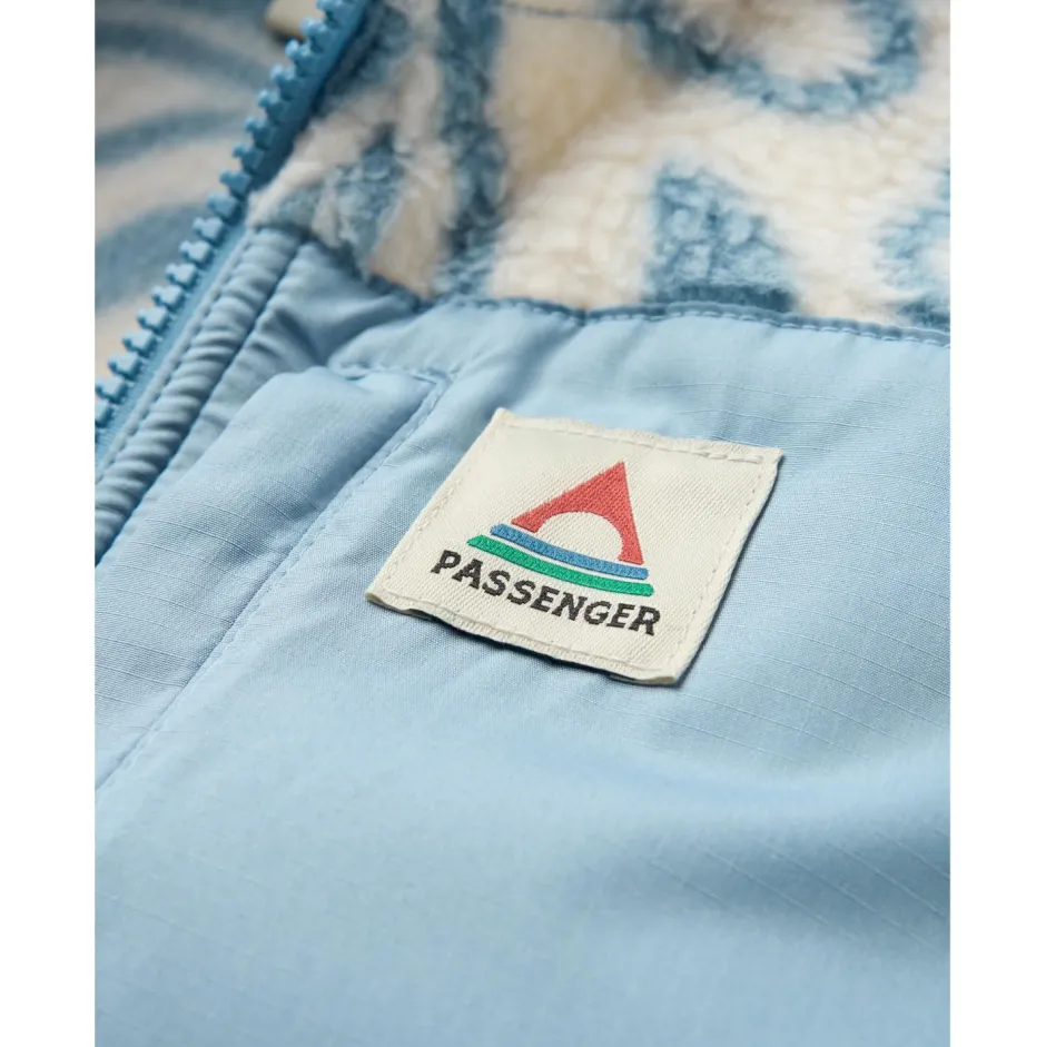 Passenger Alltagsbekleidung|Westen-- Women's Fairbanks Full Zip Recycled Sherpa Gilet - Fleeceweste Frost Rich Navy