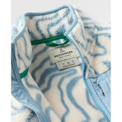 Passenger Alltagsbekleidung|Westen-- Women's Fairbanks Full Zip Recycled Sherpa Gilet - Fleeceweste Frost Rich Navy
