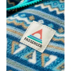 Passenger - Women's Sorrel Recycled Polar Fleece - Fleecepullover Geo Stripe Dark Denim Online