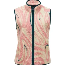 Peak Performance - Women's Graphic Pile Vest - Fleeceweste Topo Swirl Clearance