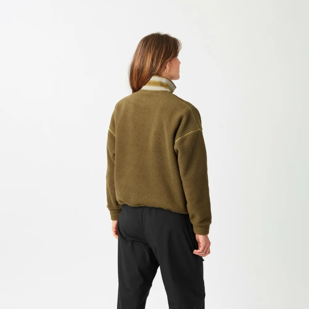 Picture - Women's Cylla Crop 1/4 Fleece - Fleecepullover Best