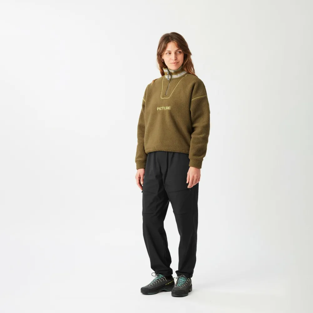 Picture - Women's Cylla Crop 1/4 Fleece - Fleecepullover Best