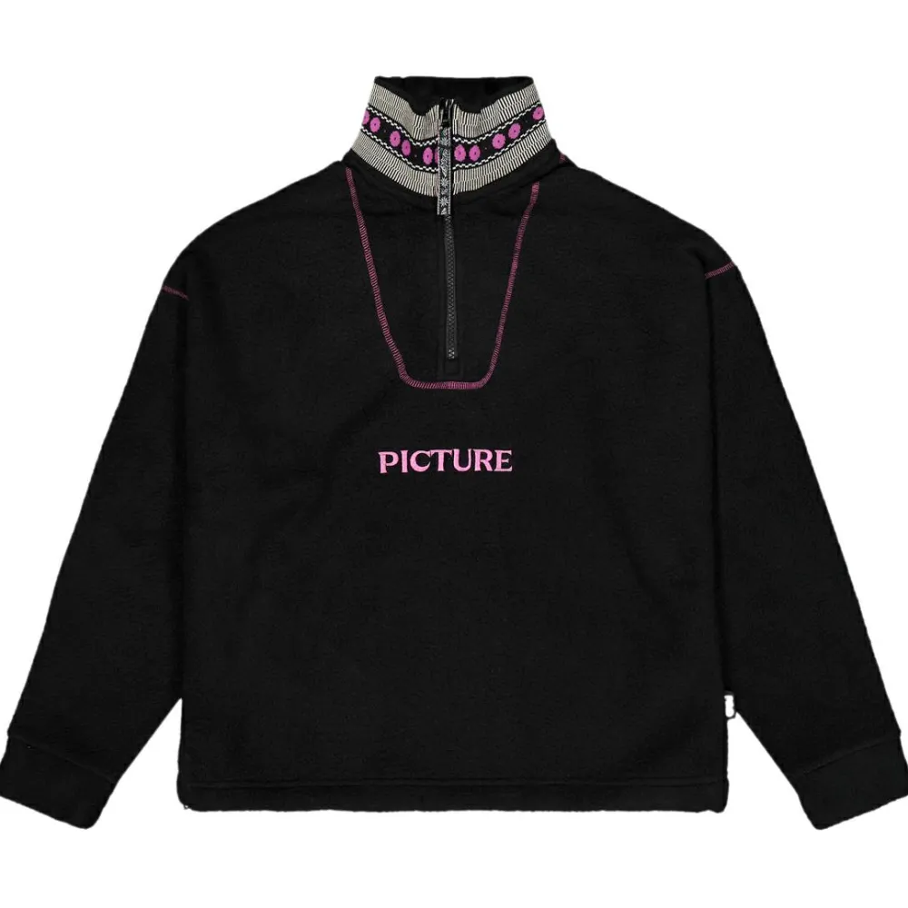 Picture - Women's Cylla Crop 1/4 Fleece - Fleecepullover Best