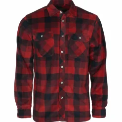 Pinewood - Finnveden Canada Fleece Hemd - Hemd Red / Black New