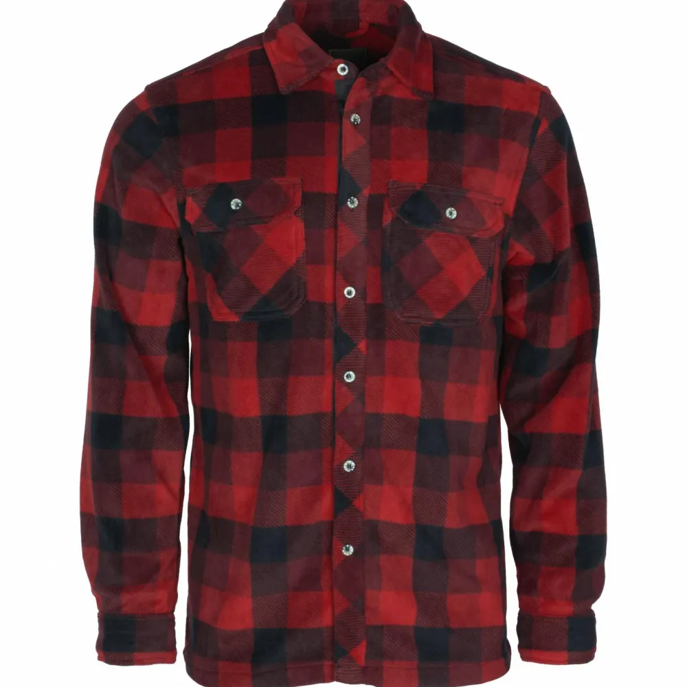 Pinewood - Finnveden Canada Fleece Hemd - Hemd Red / Black New
