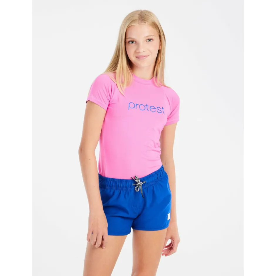 Protest Bademode-- Kid's PRTSenna Surf T-Shirt Short Sleeve - Lycra Surfing Blue