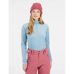 Protest - Women's PRTGail 1/4 Zip Active Top - Fleecepullover Jeanjacket Blue Hot