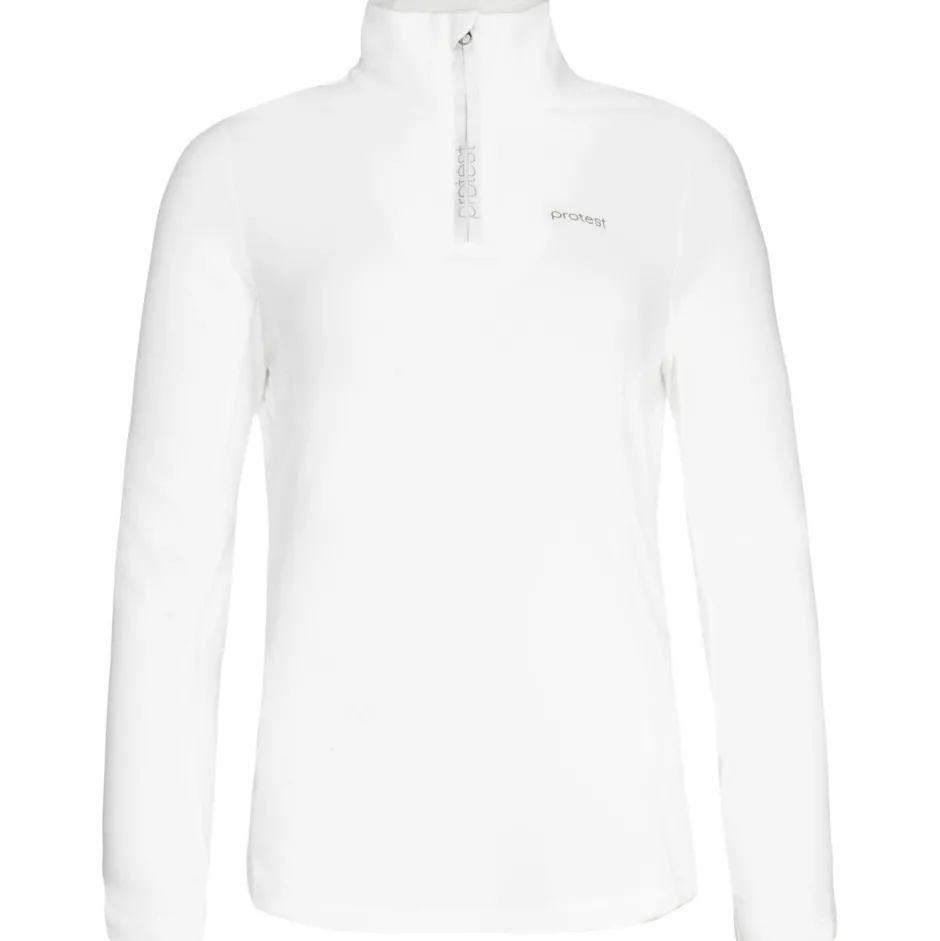 Protest Skibekleidung|Skipullover-- Women's PRTMutez 1/4 Zip Top - Fleecepullover Seashell Offwhite