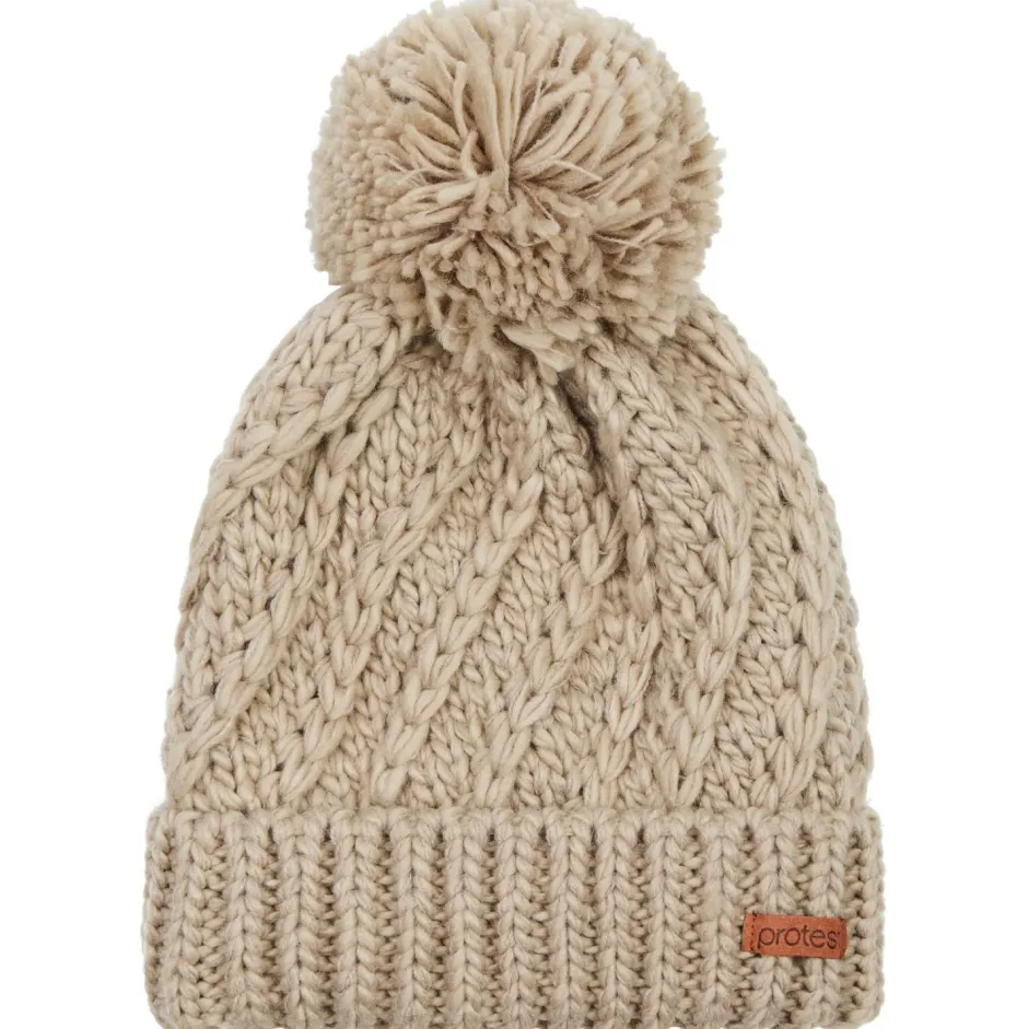 Protest Kopfbedeckungen|Alltagsbekleidung-- Women's PRTPaisley24 Beanie - Mütze Bamboo Beige