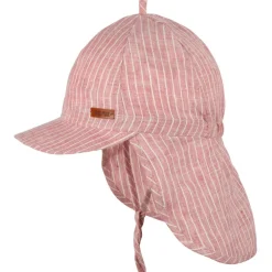 Pure Pure - Kid's Nackenschutz Leinen gestreift - Cap