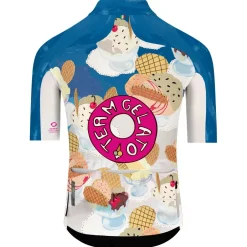 Q36.5 Fahrradbekleidung|Radtrikots-- Gregarius Pro Team Gelato Jersey - Radtrikot White