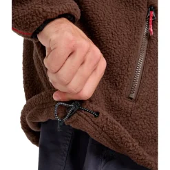 Quiksilver Pullover & Hoodies|Alltagsbekleidung-- Omni Sherpa Half-Zip - Fleecepullover Chocolate Brown
