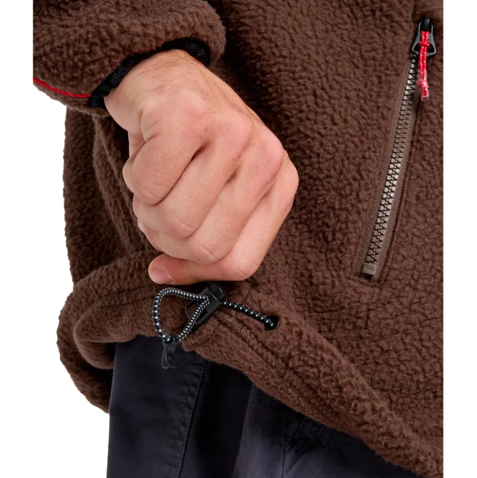 Quiksilver Pullover & Hoodies|Alltagsbekleidung-- Omni Sherpa Half-Zip - Fleecepullover Chocolate Brown