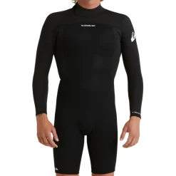 Quiksilver - Prologue 2/2 L/S Springsuit Back Zip - Neoprenanzug Black Best
