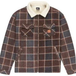 Quiksilver - Sherpa Jacket - Fleecejacke Chocolate Brown / Sherpa Plaid Discount