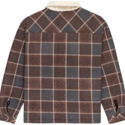 Quiksilver - Sherpa Jacket - Fleecejacke Chocolate Brown / Sherpa Plaid Discount